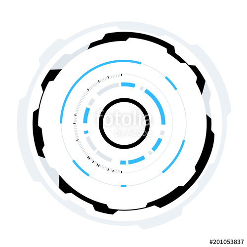 500x500 Futuristic Sci Fi Hud Circle Element Abstract Creative Design