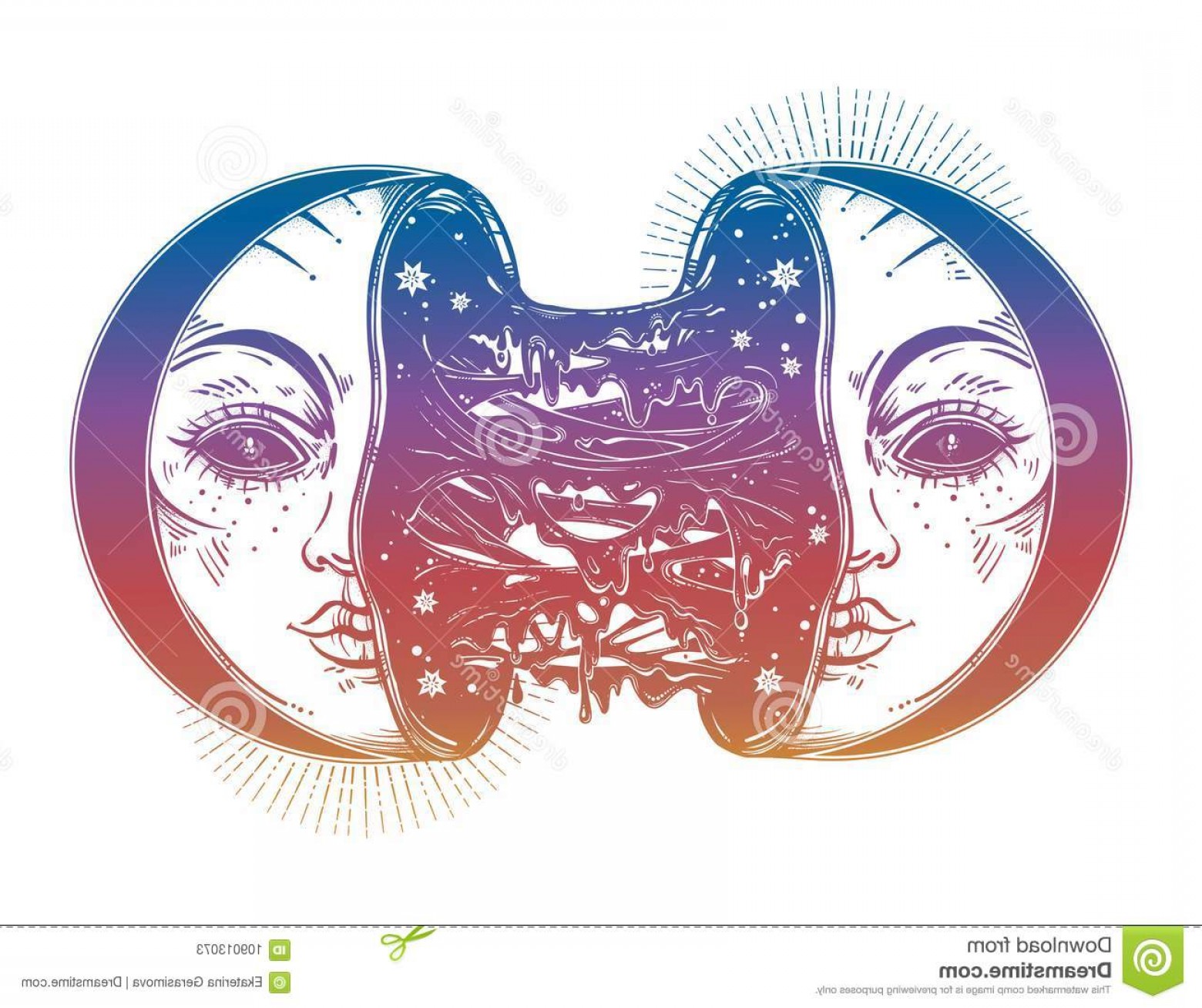 1560x1308 Moon Crescent Broken Two Half Open Full Slime Goo Decadence