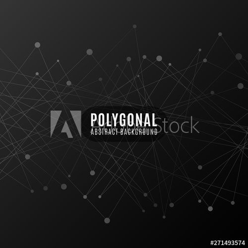 500x500 Polygonal Geometric Modern Background Connected Lines And Dots