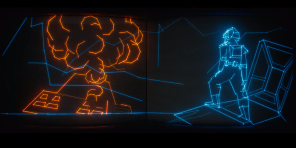 1024x514 Tank When Sci Fi Meets Style Wireframe Vector Graphics