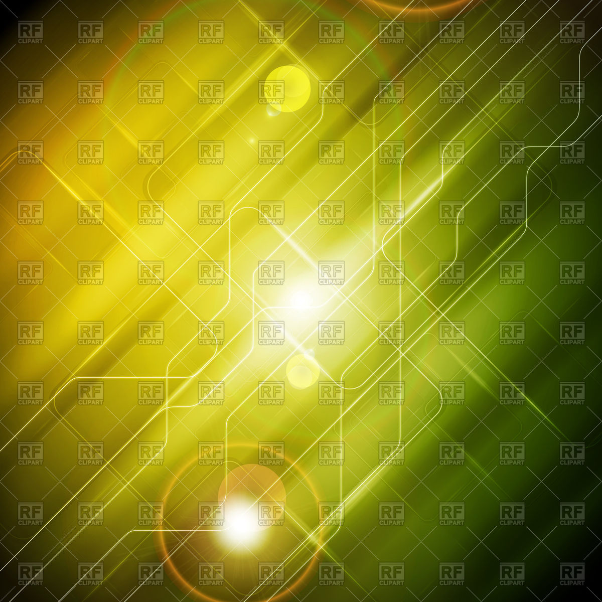 1200x1200 Tech Glossy Sci Fi Abstract Yellow And Green Background Vector