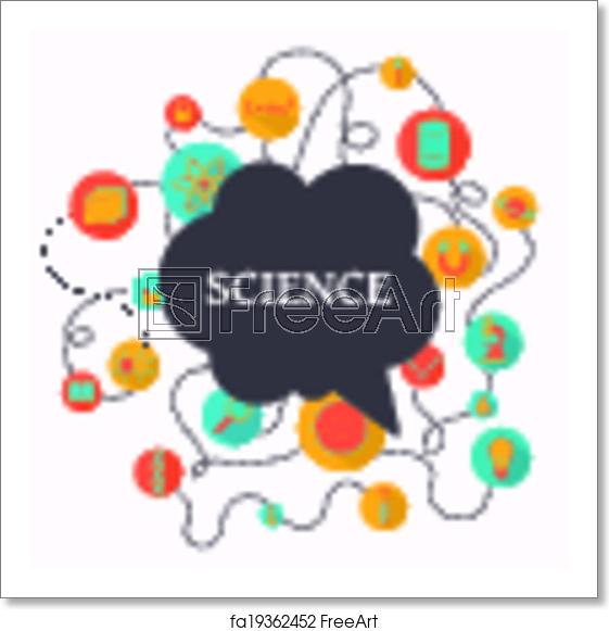 561x581 Free Art Print Of Vector Science Background Vector Illustration