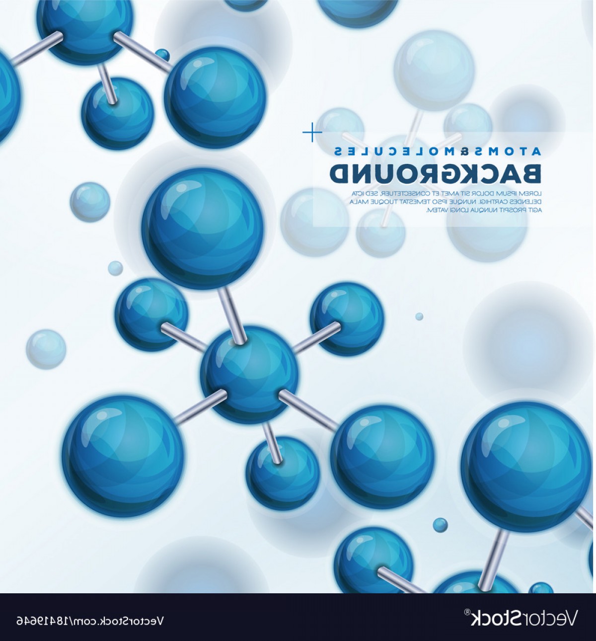 1200x1290 Science Background With Atoms And Molecules Vector Cqrecords