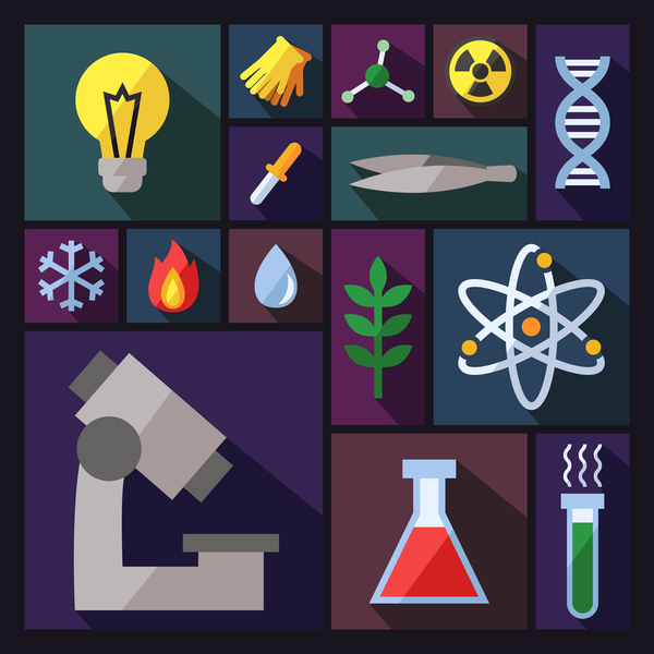 600x600 Science Background Vector Design Free Download