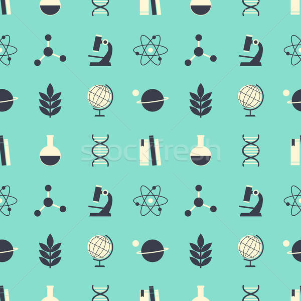 600x600 Seamless Science Background Vector Illustration Iveta Angelova