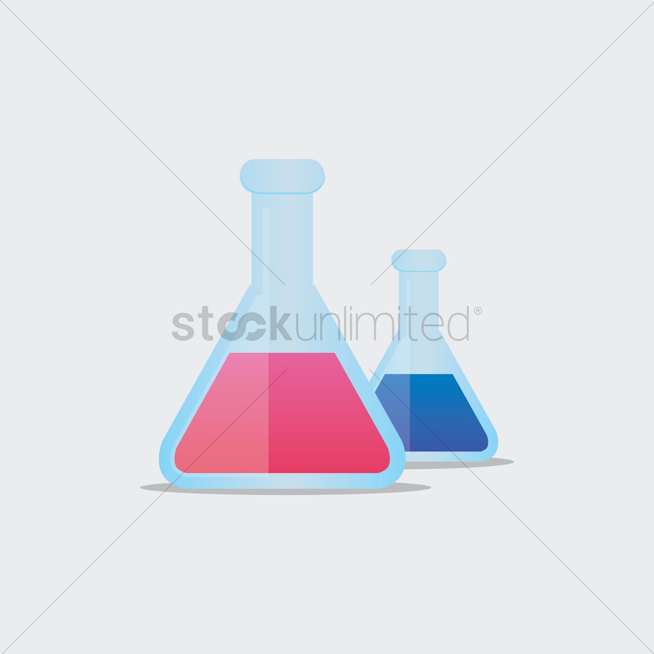 1300x1300 Free Science Beakers Vector Image