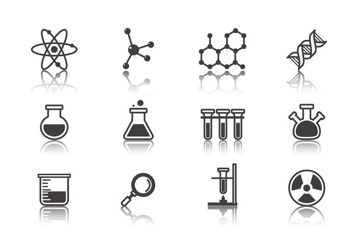 700x490 Science And Laboratory Icons Vector