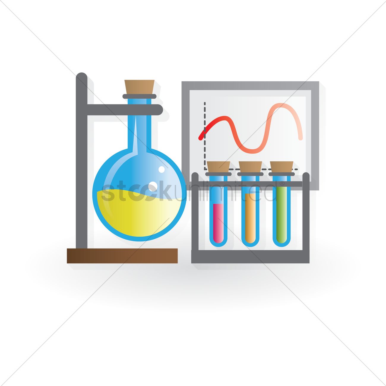 1300x1300 School Science Lab Vector Image