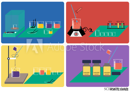 500x354 Science Lab Vector Chemical Laboratory, Chemical Glassware