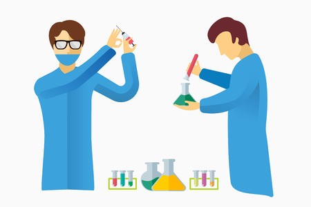 450x300 Science Laboratory Vector People Set People In Laboratory