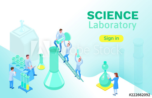 500x323 Isometric Laboratory Concept, Landing