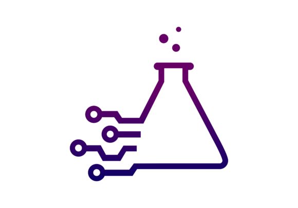 580x406 Science Lab With Technology Logo Vector Graphic