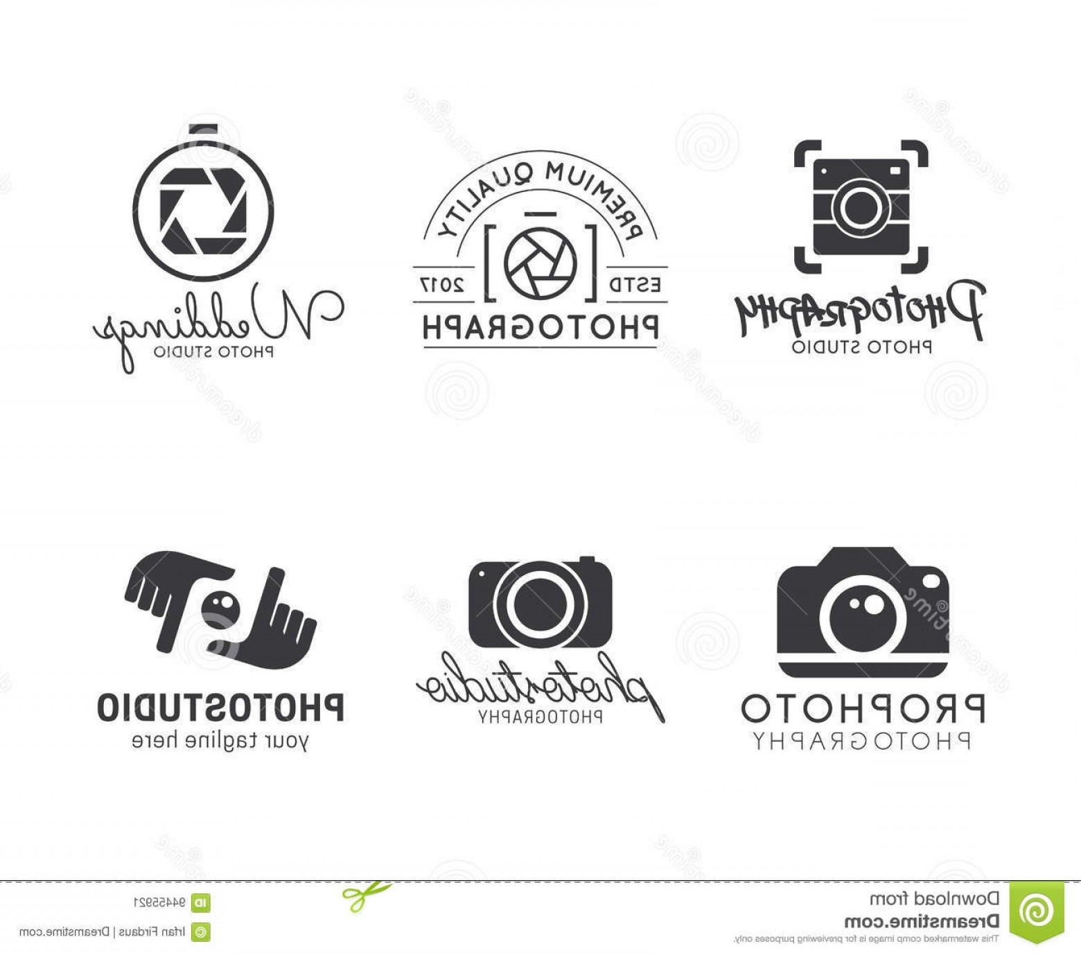 1560x1378 Stock Illustration Set Photography Logo Vector Icons Photographers