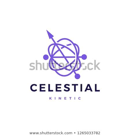 450x470 Celestial Orbital Kinetic Pendulum Logo Vector Icon Illustration