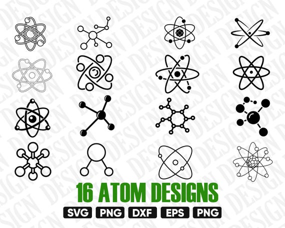 570x456 Atom Atomic Vector Atom Clipart Science Science Etsy
