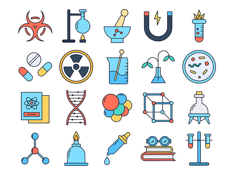 800x600 Science Vector Freebie Icon Set