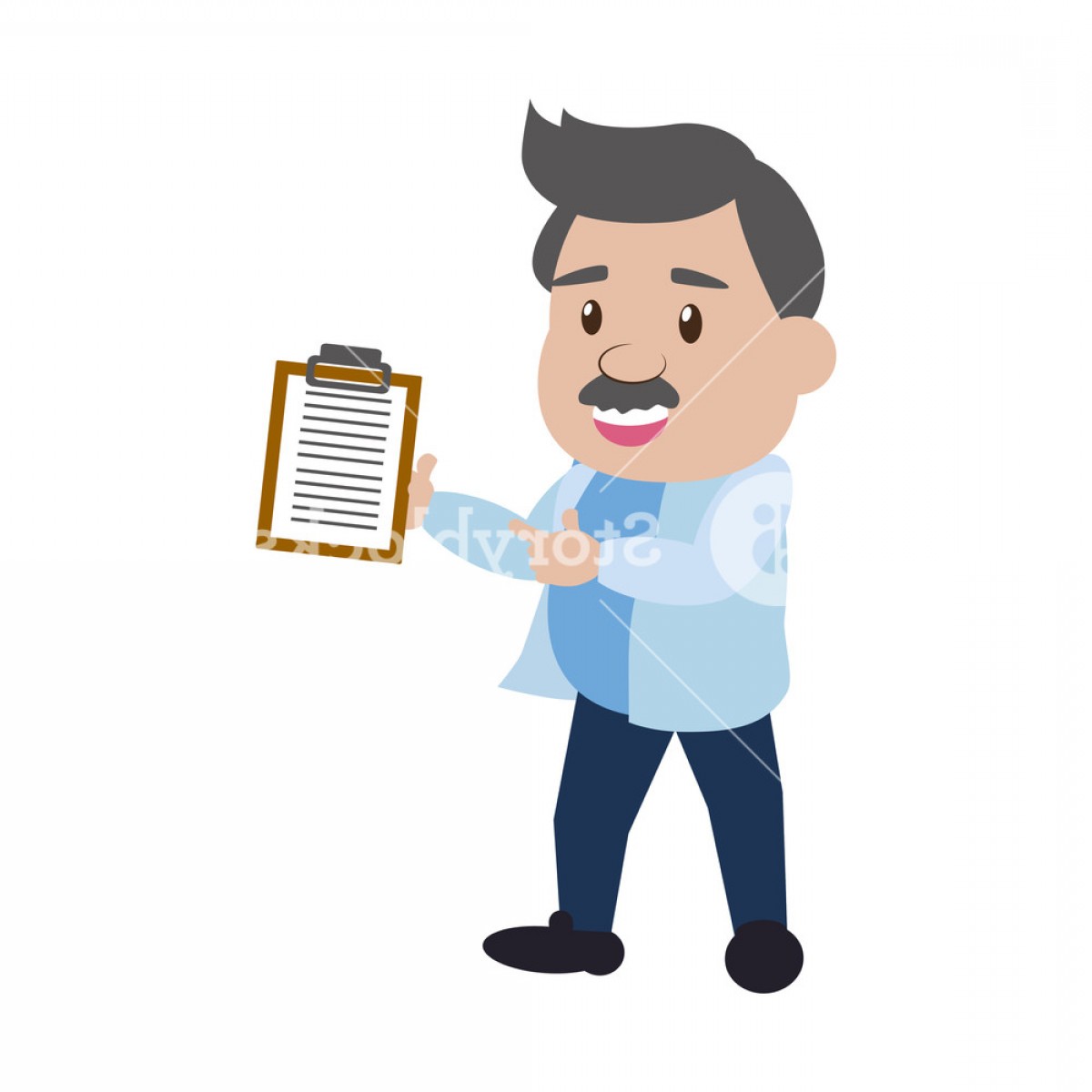 1200x1200 Scientific Professor Report Laboratory Science Vector Illustration