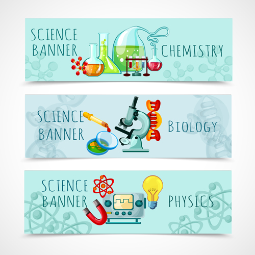 500x500 Hand Drawn Science Banner Vector Free Download