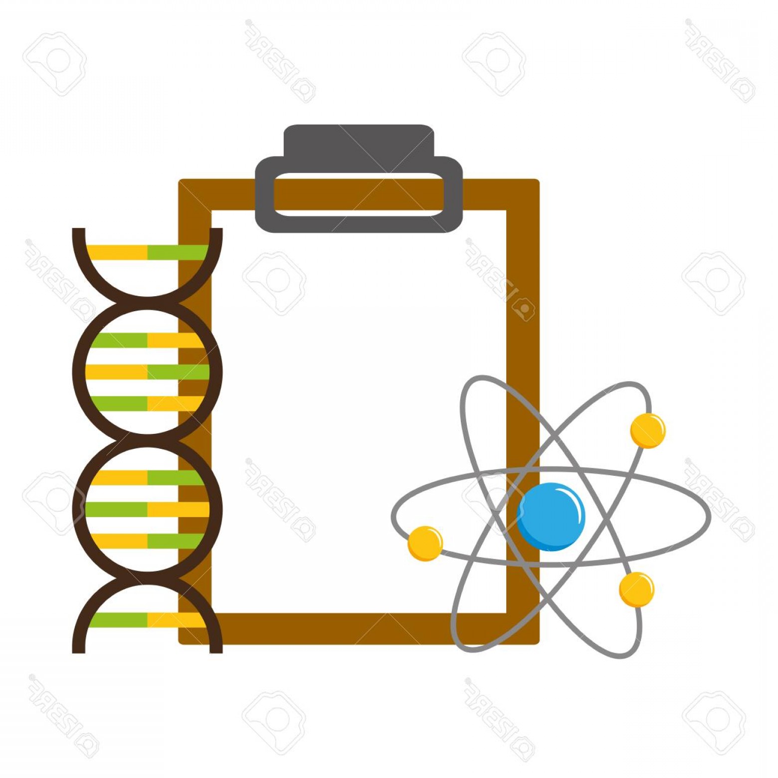 1560x1560 Photostock Vector Clinical Report Molecule Laboratory Science