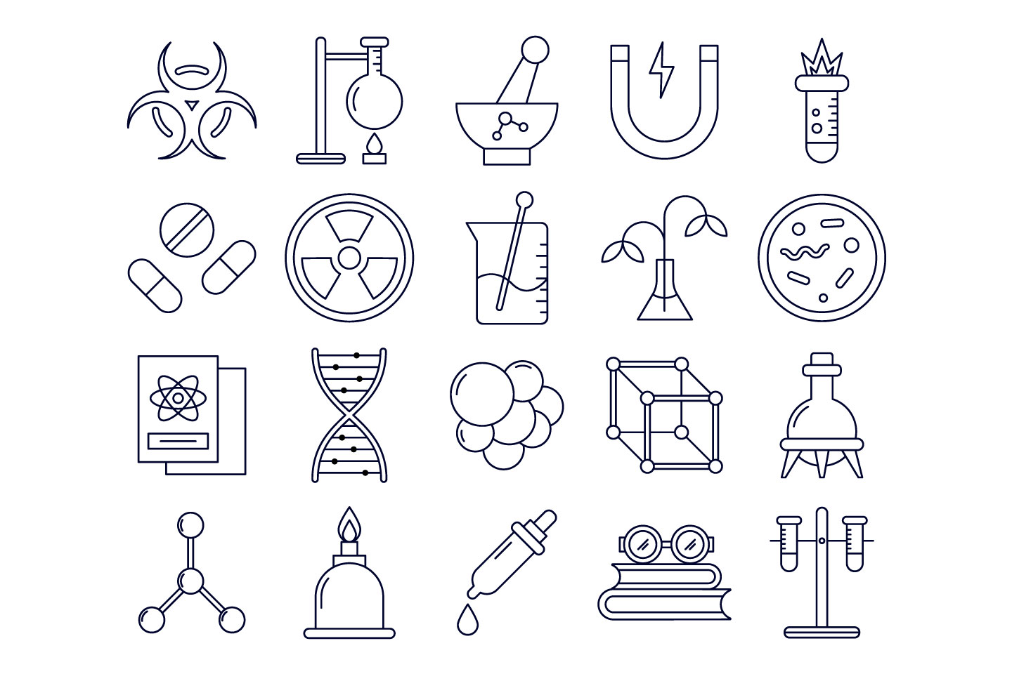 1440x960 Science Vector Free Icon Set