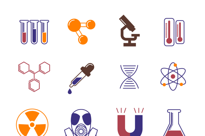 800x533 Color Chemistry, Research And Science Vector Icons