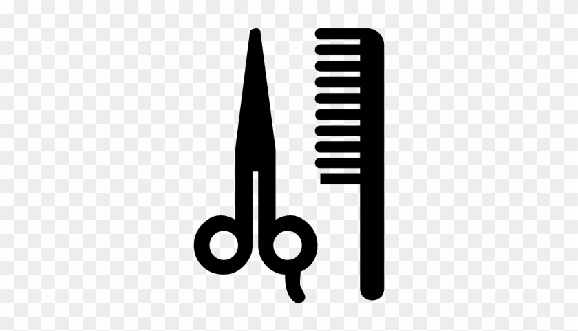 840x481 Hairdresser Scissors And Comb Vector
