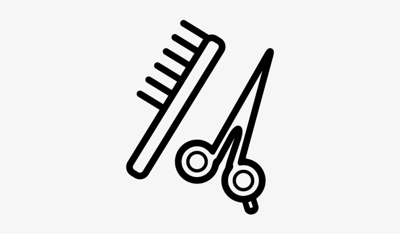 820x481 Scissors And Comb Vector