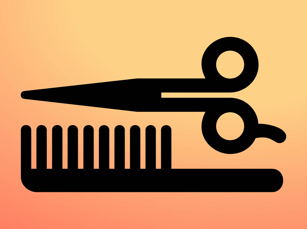 1024x765 Scissors And Comb Vector Art Graphics