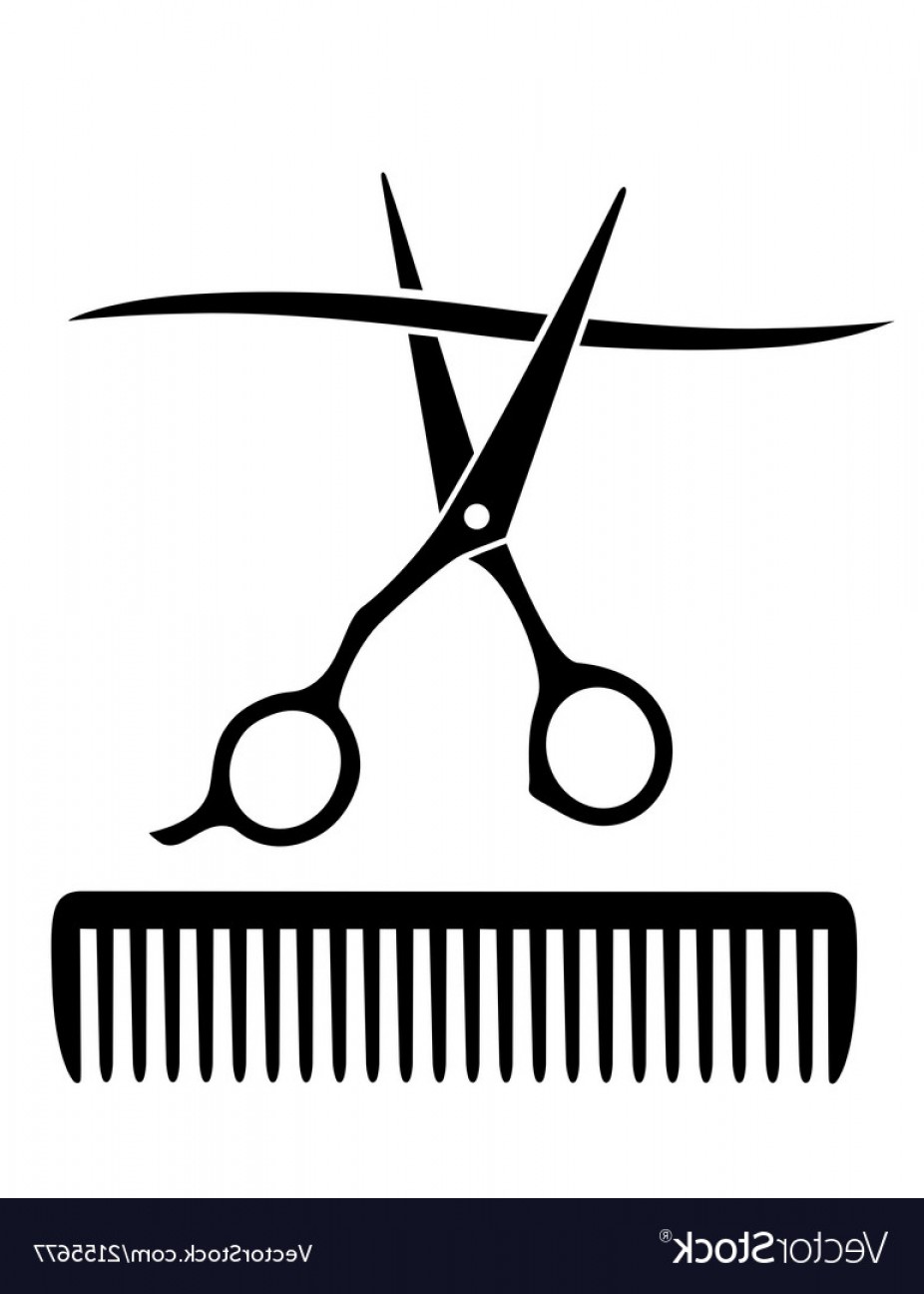 926x1296 Comb And Scissors Cutting Strand Of Hair Vector Geekchicpro