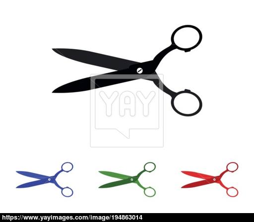 512x448 Scissor Icon Vector