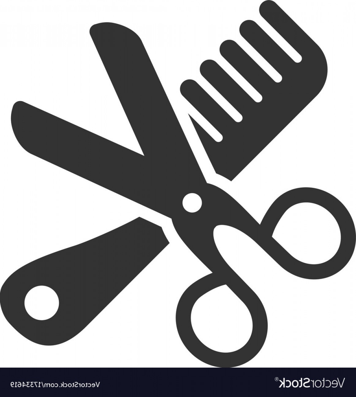 1162x1296 Comb And Scissors Tools Flat Icon Vector Geekchicpro