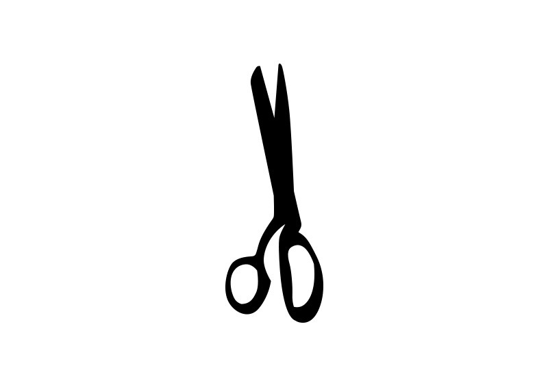800x566 Scissors Free Vector Silhouette
