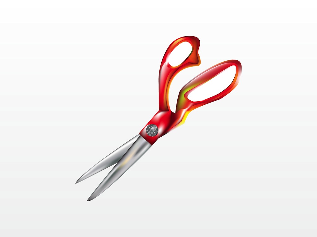 1024x765 Red Scissors Vector Art Graphics