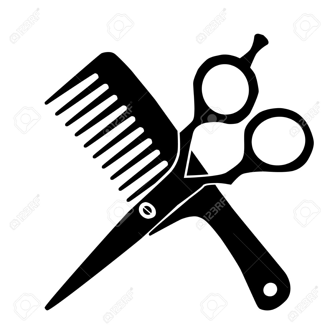 1300x1300 Cliparts For Free Download Comb Clipart Scissors Vector