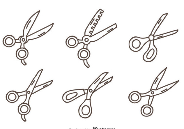 632x443 Hand Drawn Scissors Vector Set Free Vector Download Cannypic