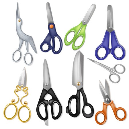 450x450 Scissor Vector Professional Pair Of Scissors Cutting Hair