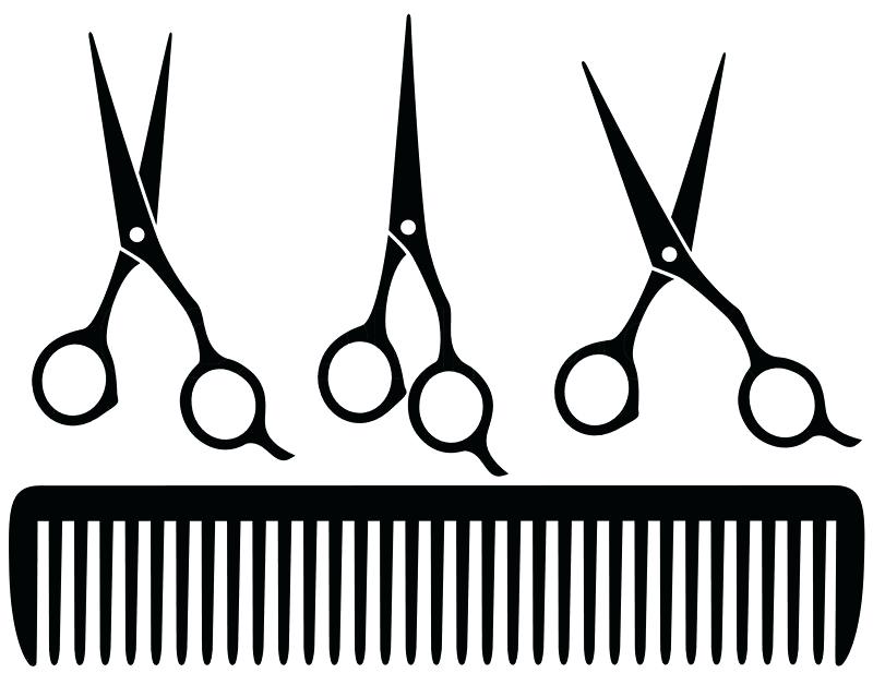 800x617 Barber Scissors Vector Shears Icon Logo On White Background Image