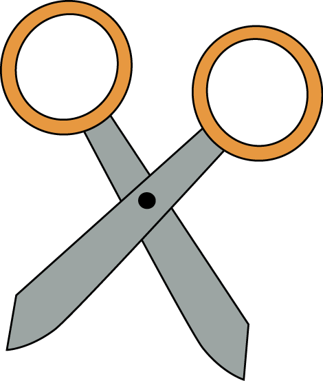 470x553 Download Orange Scissors Orange Scissors Vector Image Clipart Png