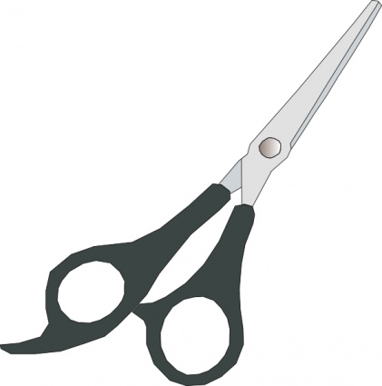 421x425 Free Download Of Scissors Cartoon Free Hair Grey Cut Cutting Sharp