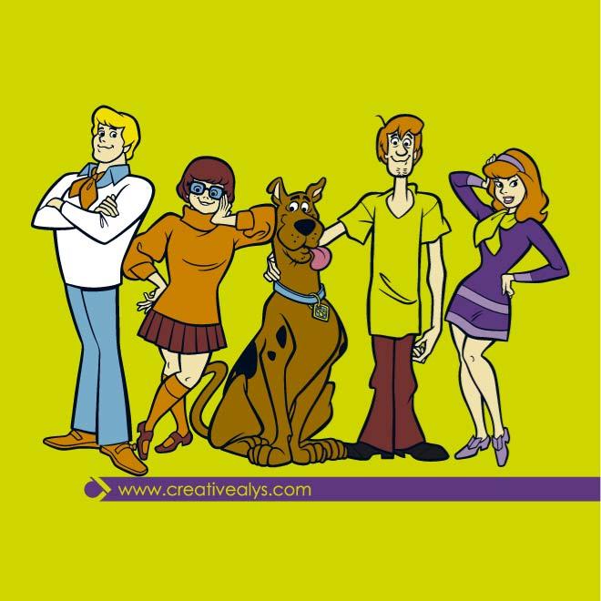 Cartoon Scooby Doo Vector Graphics 660x660 Cartoon Scooby Doo Vector Graphics