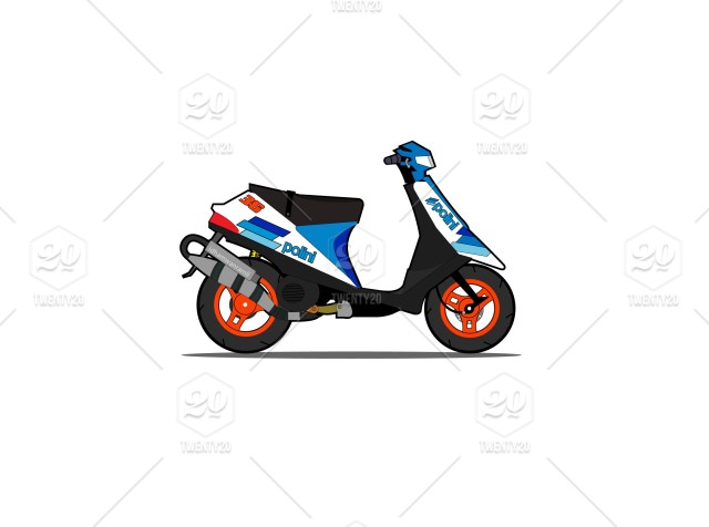 640x476 Scooter Stock Photo