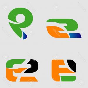300x300 Electric Scooter Logo Set Simple Style Electric Scooter Logo Set