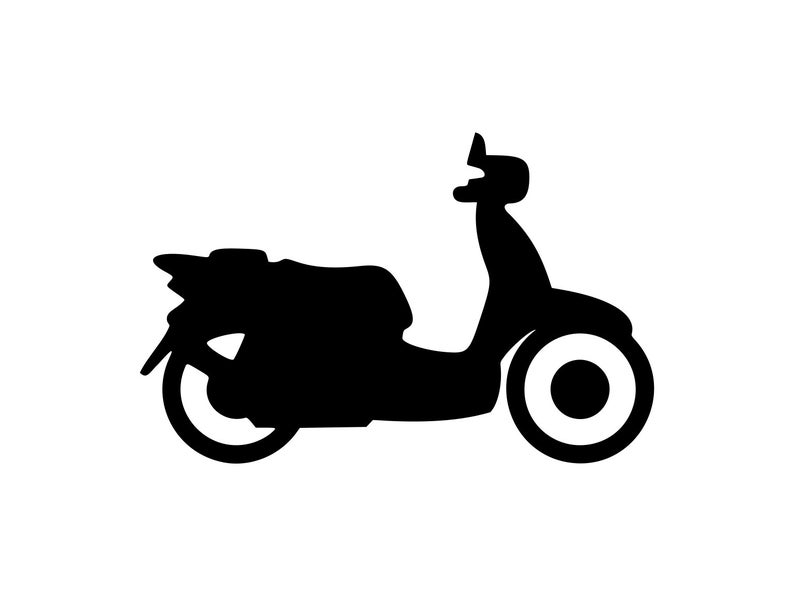 Bike Motor Bike Scooter Silhouette Vector Etsy 794x596 Bike Motor Bike Scooter Silhouette Vector Etsy