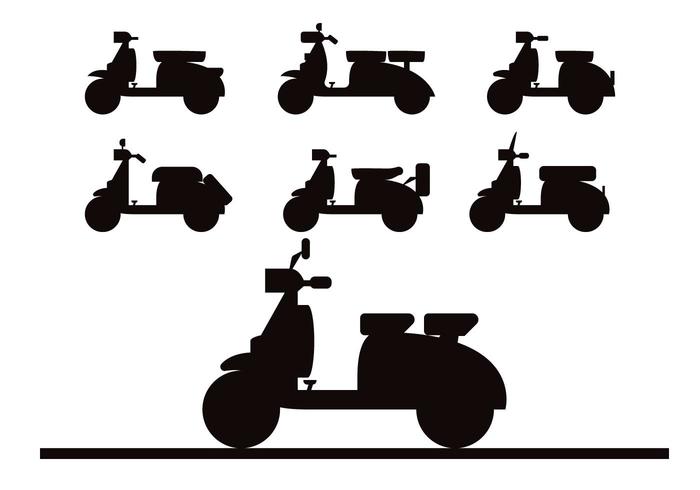Lambretta Silhouette Vector Set 700x490 Lambretta Silhouette Vector Set
