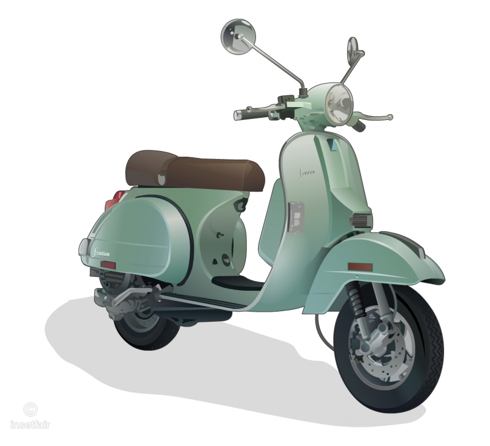 Domestic Indian Scooter Vector Graphic Image 1600x1454 Domestic Indian Scooter Vector Graphic Image