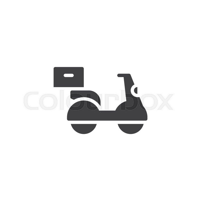 Food Delivery Scooter Vector Icon Stock Vector Colourbox 800x800 Food Delivery Scooter Vector Icon Stock Vector Colourbox