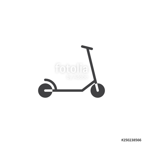 Kick Scooter Vector Icon Filled Flat Sign For Mobile Concept 500x500 Kick Scooter Vector Icon Filled Flat Sign For Mobile Concept