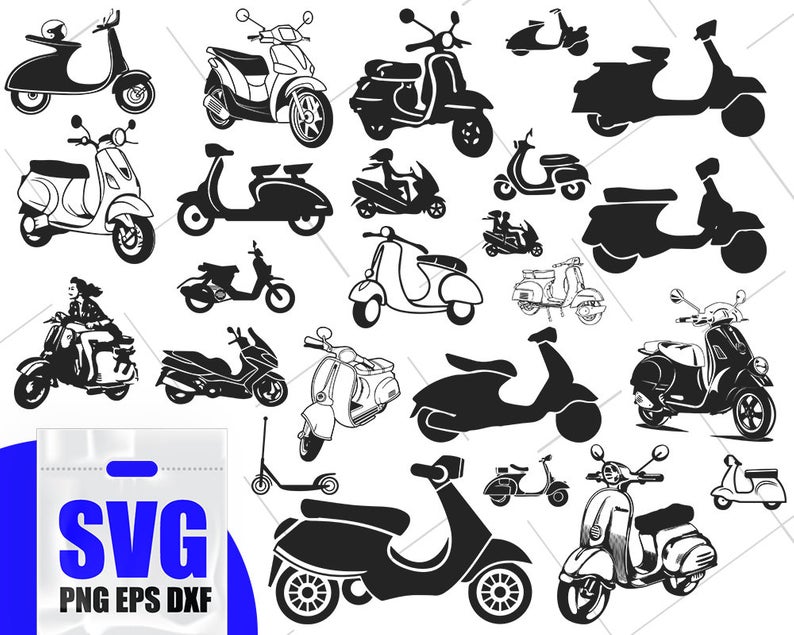 Scooter Bundle Moped Scooter Vector Kick Scooter Etsy 794x635 Scooter Bundle Moped Scooter Vector Kick Scooter Etsy