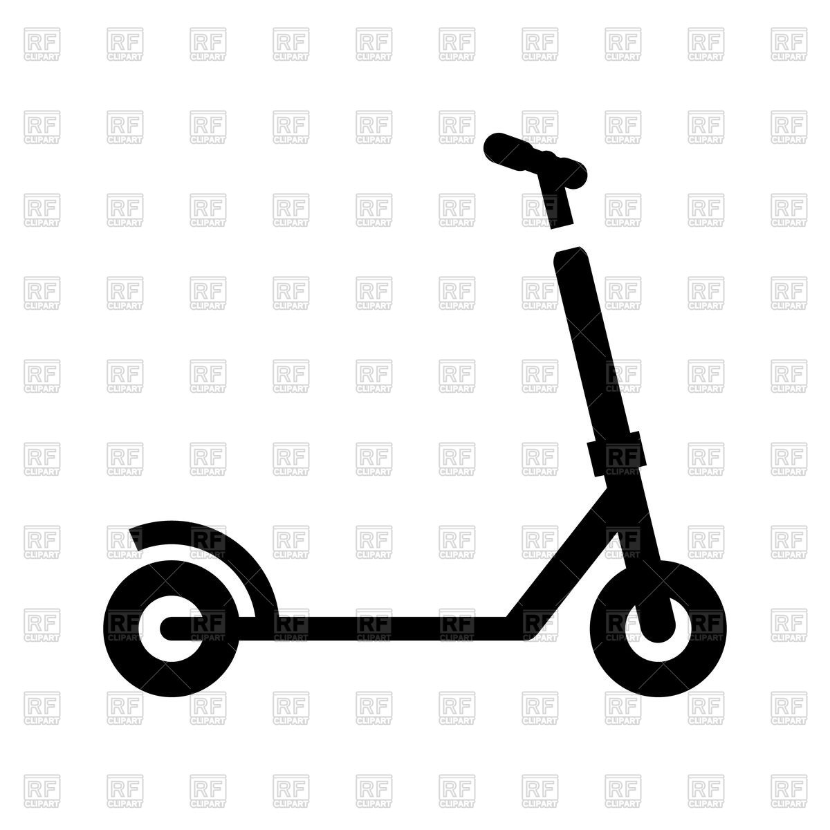 Silhouette Of Scooter Vector Image Of Objects 1200x1200 Silhouette Of Scooter Vector Image Of Objects