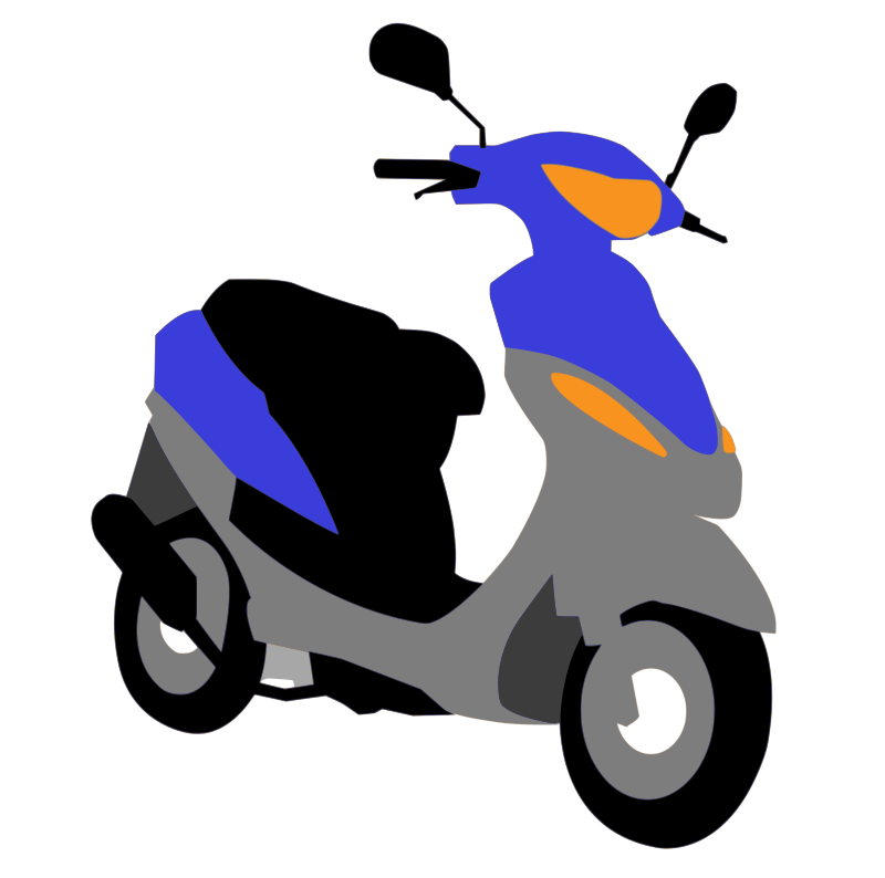 Blue Scooter 800x794 Blue Scooter